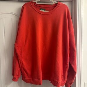 Daily drills oversized crewneck red heart M/L